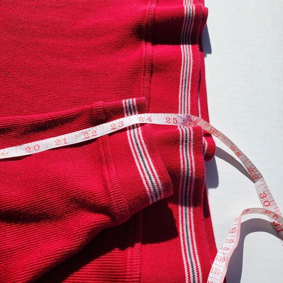 L.L. Bean 1/4 zip sweater mens XL Xlarge maroon red cotton cashmere blend 275298 - Picture 2 of 10